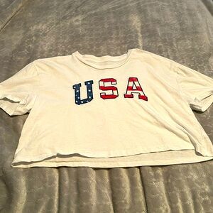USA crop top